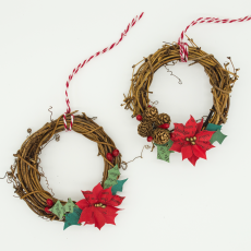 冬のリースづくり